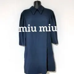 ac6. miu miu ワンピース ネイビー