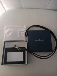 【未使用品】BROOKS BROTHERS レザーパスケース ブラック