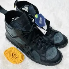 未使用級 28 ASICS ゲル　ポイントゲッター レザー　黒 ASICS GEL-PTG ゲル ポイントゲッター 元旦モデル パテント