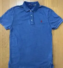 POLO ポロラルフローレン ポロシャツ インディゴブルー Sサイズ
