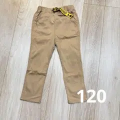 ベージュ ゴムパンツ 男の子ズボン チノパン キッズ　ボーイベルト付き