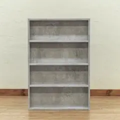 コミックラック　ロータイプ　コンクリートグレー