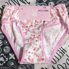 女の子花柄ショーツ　3枚組　110cm