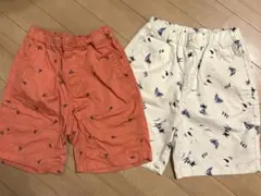 ほぼ新品☆UNIQLO 120センチ　ハーフパンツ　2セット【船・ロブスター柄】