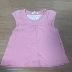 W.H.R NATURAL ピンク Tシャツ 80