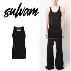 【定価1.8万】SULVAM Long Tank Top 23SS ブラック S