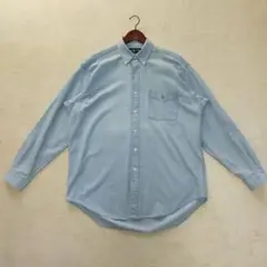90S　RALPH LAUREN　BIG SHIRT　シャンブレーシャツ