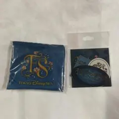 ディズニー　シー　ファンタジースプリングス　エコバッグ　ステッカー　セット