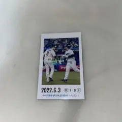 【東京ヤクルトスワローズ】ファン感 チェキ風カード 6/3 小川 塩見 キラ
