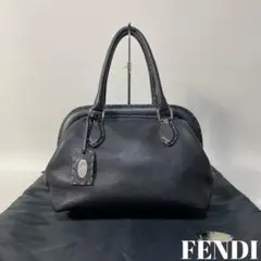 2210-36|美品|フェンディ セレリア ドクターズバッグ 本革 ブラック