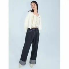 新品未使用！snidel ウエストタックデニムパンツ
