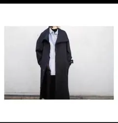 新品！CARL VON  LINNE ロングコートM 優待価格[Lallia Mu]2WAYリバーウールロングコート | KOBUNSHA