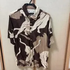 ZARA アニマルプリント 半袖シャツ M