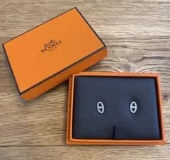 【新品未使用】HERMES エルメス シェーヌダンクル ピアス TPM シルバー