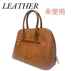 LEATHER レザー レディース ハンドバッグ カバン 鞄 bag ブラウン