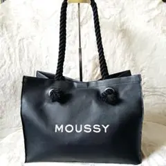 MOUSSY マウジー トートバック ハンドバッグ ブラック 黒