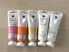 アクリル絵の具5色セット