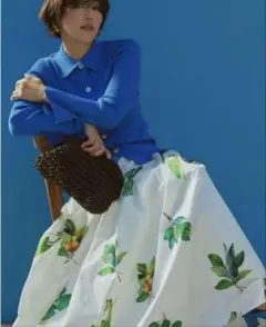 CADUNE グリーンコットンスカート