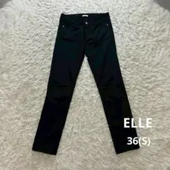 ELLE（エル）スリムストレートパンツ 36