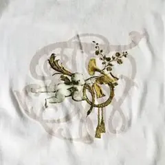 天使プリントのホワイトTシャツ エンジェル 海外製