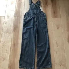 新品タグつき　GU フロントジップ サロペットパンツ L