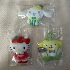 サンリオキャラクターズ かおりつきパフェマスコットぬいぐるみ　3種セット
