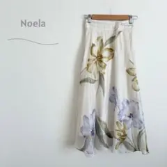 ノエラ　フレアスカート　膝丈　花柄　シアー　大人可愛い　シンプル　おしゃれ