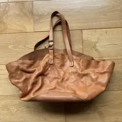 ブラウンレザートートバッグ