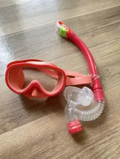 AQA シュノーケルセット ピンク　子ども用 aco