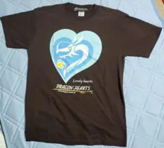 古着　レア　DRAGON-HEARTS ブラウン Tシャツ　サイズＭ