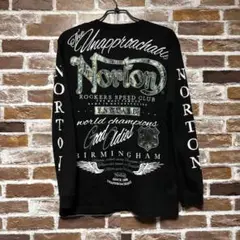 Norton ロングスリーブシャツ ブラック　XL