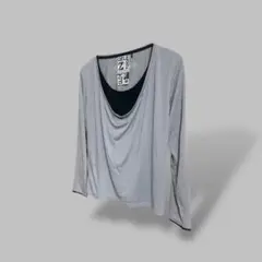 DRAPE LAYERED LS TSHIRT 2988T レイヤードロンT
