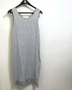 美品♡ Rady ビジュー フリンジ マキシワンピース ノースリーブ