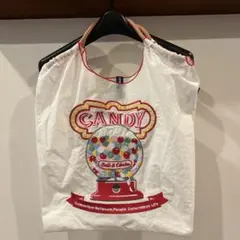 匿名配送☆ボールアンドチェーン　キャンディー刺繍エコバッグ