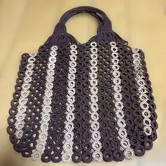 手作り バッグ！ベージュ×ブラウン！
