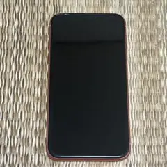 オレンジフレーム スマートフォン 本体 画面ひびあり