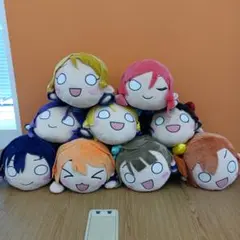ほぼタグ付き ラブライブ ハイパー メガ ジャンボ ぬいぐるみ まとめ売り 6体 Yahoo!オークション - RK284) ラブライブ μ's メガジャンボ