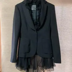 モスキーノ40サイズ オーガンジーフリルジャケット