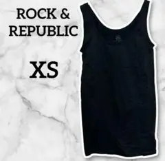 Rock & Republic ブラックタンクトップ XS