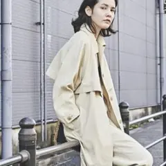 la.f... 美品 レジェールオックストレンチコート洗濯機OK