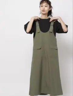 niko and... サロペット Mサイズ ミリタリーグリーン