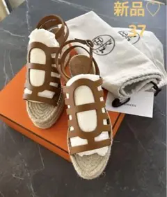 HERMES 新品 エルメス カタリア エスパドリーユ 2021SS 37