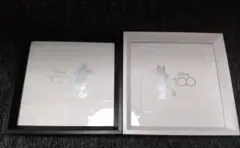 Disney 100 フォトフレームセット 黒白 2個セット