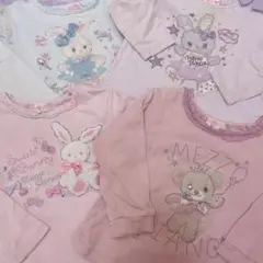 メゾピアノ クマバレエ うさぎバレリーナ 等4点 トレーナー100