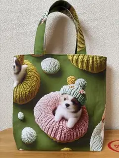 トートバッグ型エコバッグ　シーズー　ジャックラッセルテリア　ハンドメイド