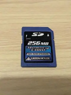 送料無料 greenHOUSE 256MB SDカード