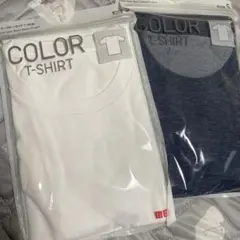 【新品未使用】２枚セット　ユニクロ　カラークールネックT（半袖）