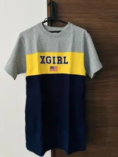 XGIRL 半袖Tシャツ サイズ2 グレー/イエロー/ネイビー