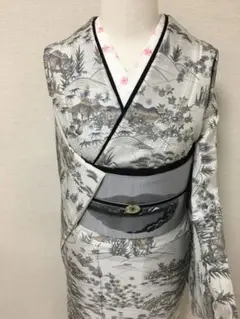 新春BIGSALE‼️ 加賀白山紬の訪問着 喜三郎作 証紙・落款付き 感謝価格❣️