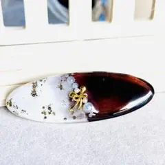 No.3041★ハンドメイド★新作♡ニュアンスレジンヘアクリップ